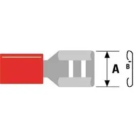Kabelschoen rood v 6.3