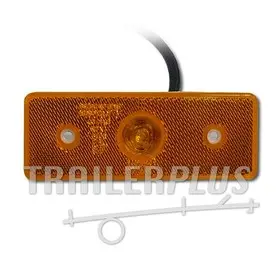 Zijmarkering LED oranje 12/24 120*45