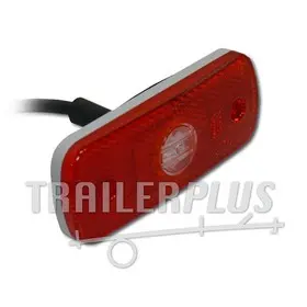 Breedtelamp/ toplamp rood 1 LED 12/ 24 V 109*43
