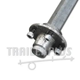 Starre as 1400kg, 4*100 flens 1190, LANGZAAMVERKEER