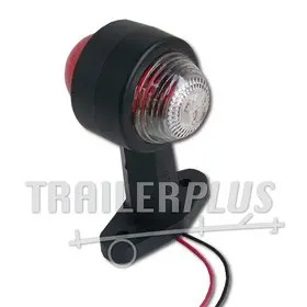 Breedtelamp recht 12 cm rood/ wit