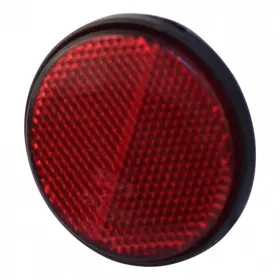 Reflector Rond 60, Rood, Profi met E-keur, PLAK